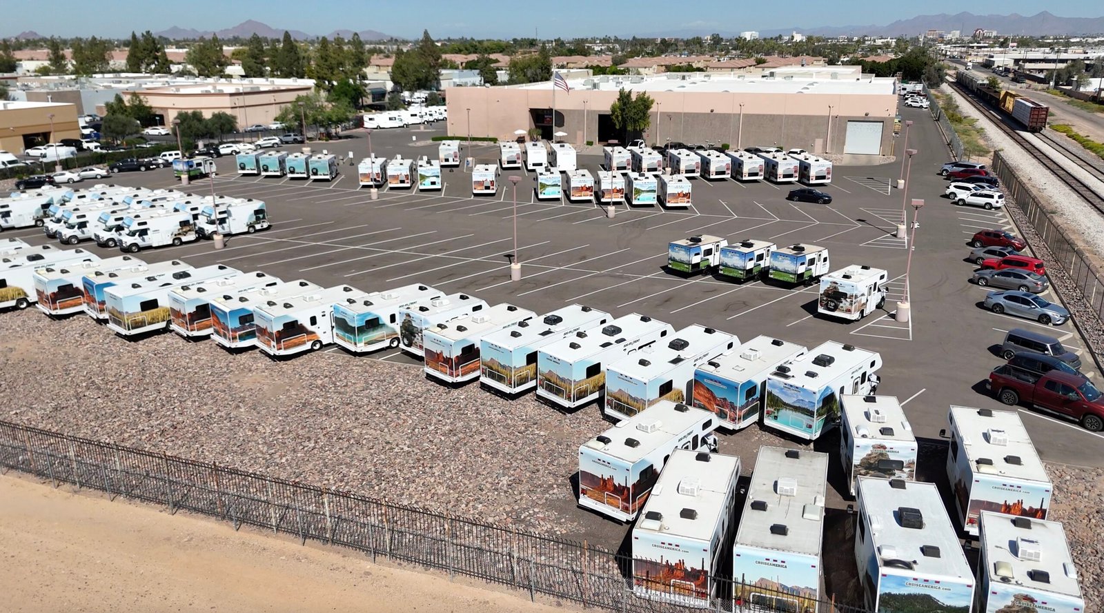 thue xe rv o my cruise america parking